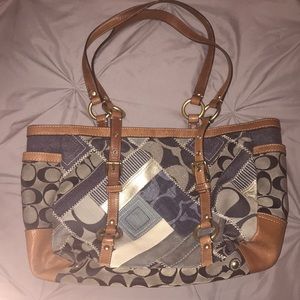 Vintage patchwork coach bag